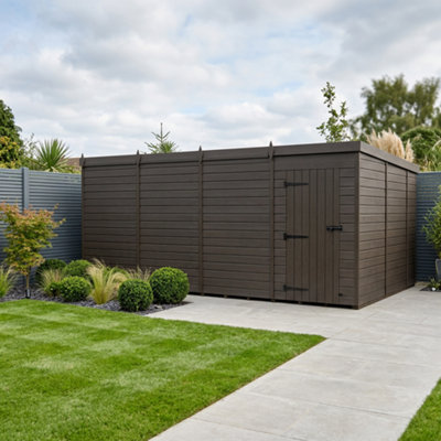 B&Q -  20X10 Pent Composite Shed (Single DoorNo Windows)