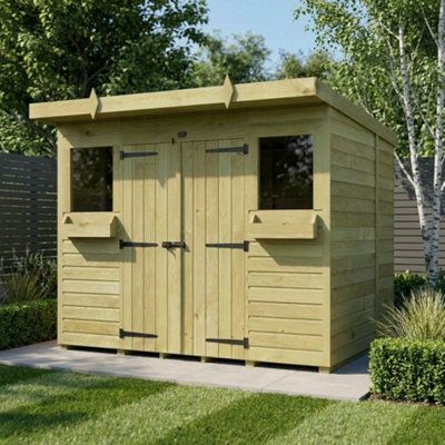 B&Q - 8 X 5 Pent Summer ShedDiy Sheds