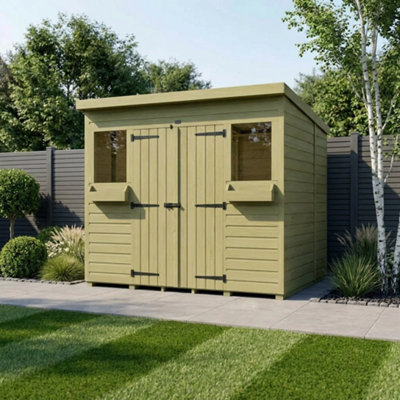 B&Q - 8 X 7 Summer Pent ShedDiy Sheds