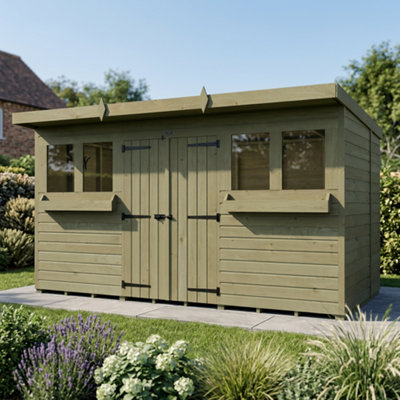 B&Q - 12 X 6 Pent Summer ShedDiy Sheds