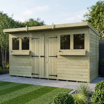 B&Q - 12 X 8 Pent Summer ShedDiy Sheds