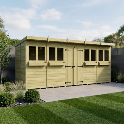 B&Q - 20 X 7 Summer Pent ShedDiy Sheds