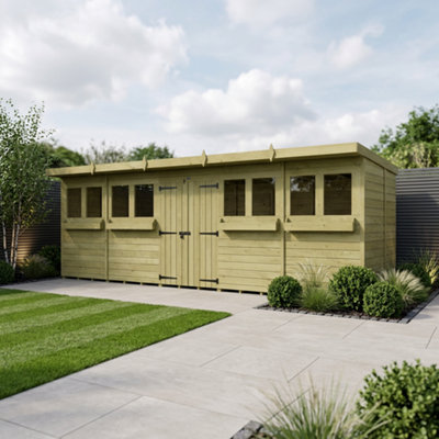 B&Q - 20 X 8 Pent Summer ShedDiy Sheds