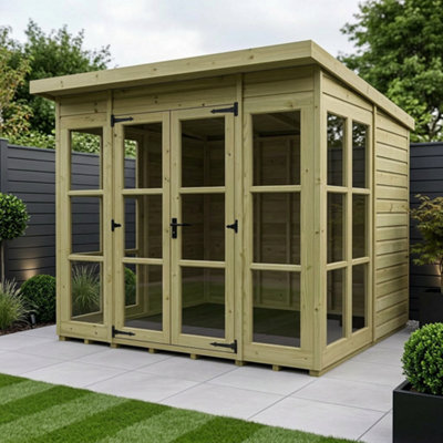 B&Q -  8 X 8 Georgian Window Pent Summer House