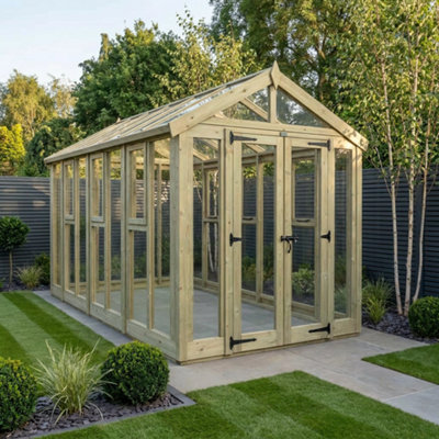 B&Q - 6X14 Glass GreenhouseDiy Sheds