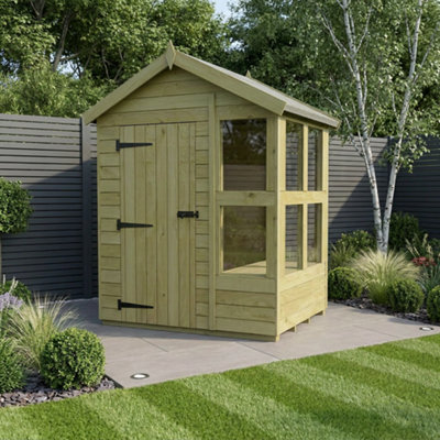 B&Q - 6 X 4 Apex Potting ShedDiy Sheds