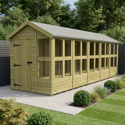 B&Q - 6 X 20 Apex Potting ShedDiy Sheds