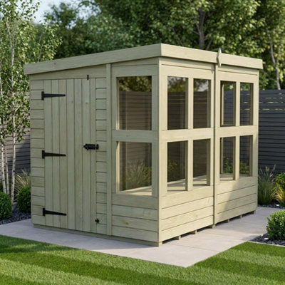 B&Q - 6 X 8 Pent Potting ShedDiy Sheds