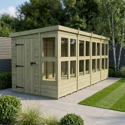 B&Q - 6 X 18 Pent Potting ShedDiy Sheds