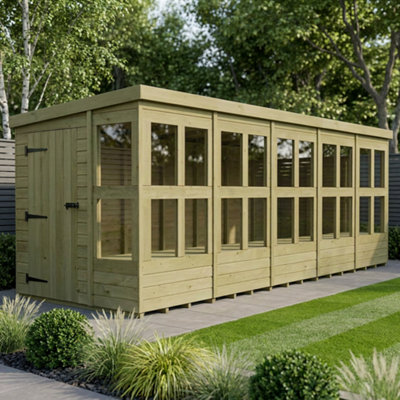B&Q - 6 X 20 Pent Potting ShedDiy Sheds