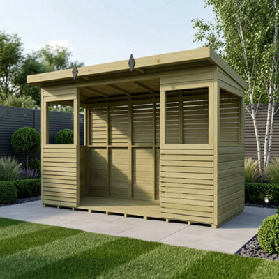 B&Q -  12 X 4 Bbq/outdoor Kitchen Shelter