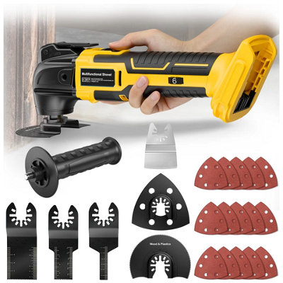 B&Q Cordless Oscillating Multi Tool 18V 20V Battery 6 Variable Speeds