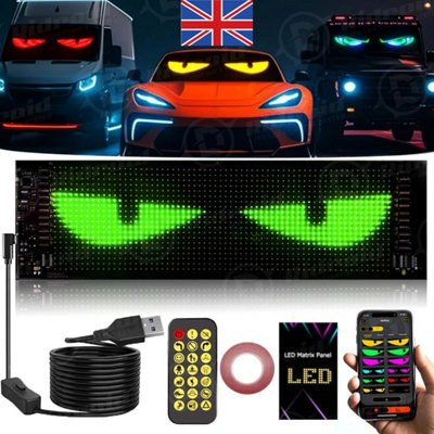 B&Q App Programmable Rgb Led Car Sign Scrolling Message Display Board