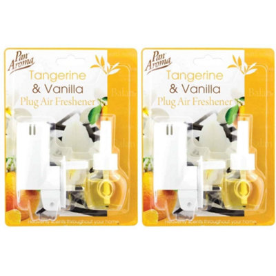 Pan Aroma Plug Air Freshener Tangerine + Vanilla 1Pk X 2 from B&Q