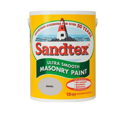 Sandtex Ultra Smooth Masonry Paint 5LGravel from B&Q