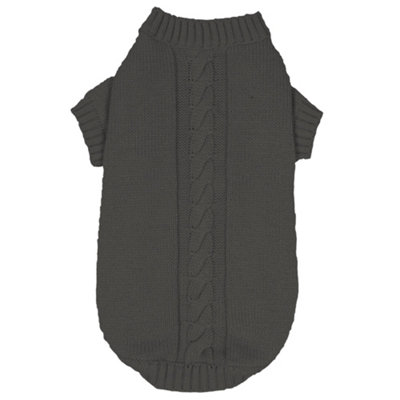 Banbury & Co Knitted Dog Jumper Grey (Medium) from B&Q