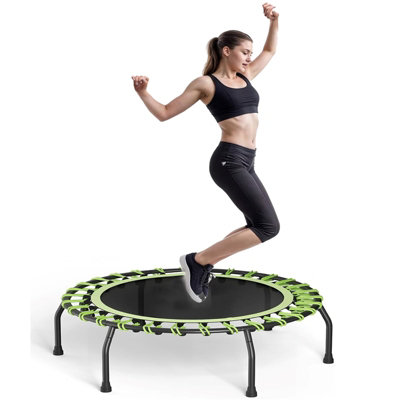 Gr8 Home Trampoline Bungee Fitness Jumper 40" Rebounder Bouncer Exercise Silent Green from B&Q