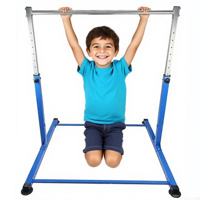 Gr8 Home Gymnastics Horizontal Kip Bar Home Gym Adjustable Height For Children Kids Blue from B&Q