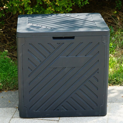 B&Q -  Plastic 120L Storage Box Garden Outdoor Shed Deck Utility Cushion Chest Truck