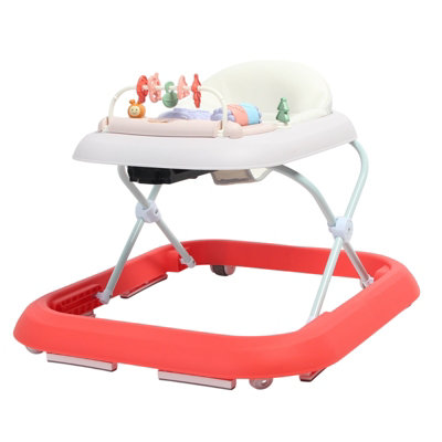 Rexco Unisex Red Folding Baby Walker With Activity Table - Image 2