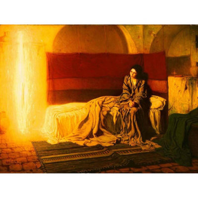 B&Q -  Unframed Wall Art Tanner The Annunciation12X16 Inch