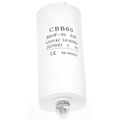 Universal 50Uf Microfarad Appliance Motor Start Run Capacitor By Ufixt from B&Q
