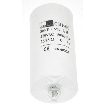 Universal 80Uf Microfarad Appliance Motor Start Run Capacitor By Ufixt from B&Q