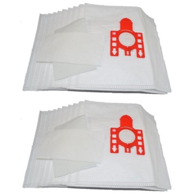 20 X Fjm Bags To Fit Miele Type Vacuum Cleaner + Filters (Cat & DogRed Tab)Ufixt from B&Q