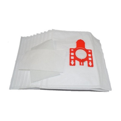 10 X Fjm Vacuum Cleaner Dust Bags & Filters For Miele Type Cat & Dog (Red Tab)Compatible By Ufixt from B&Q