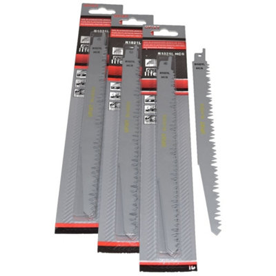 Reciprocating Sabre Saw Blades R1021L 240mm LongHigh Carbon Steel (Hcs)15 PackCompatible Universal Fit By Ufixt from B&Q