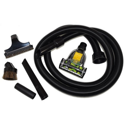 Numatic 2.5 Metre Vacuum Cleaner Hose & 4 Piece Tool Kit With Mini Pet Hair Remover Turbo BrushCompatible By Ufixt from B&Q