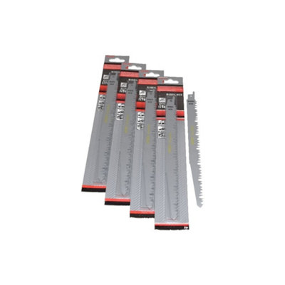 Reciprocating Sabre Saw Blades R1021L  240mm Long High Carbon Steel Hcs 20 Pack By Ufixt from B&Q