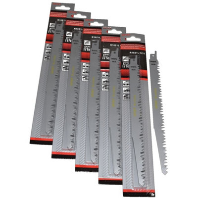 Reciprocating Sabre Saw Blades R1021L 240mm Long High Carbon Steel (Hcs)25 PackUniversal Fit By Ufixt from B&Q