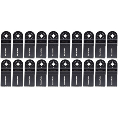 Multi Tool Blade 35mm Wide Coarse Cut High Carbon Steel (Hcs) For Wood & Plastic20 PackCompatible Universal Fit By Ufixt from B&Q
