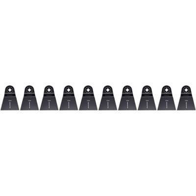Multi Tool Blades 65mm Wide High Carbon Steel (Hcs) For Wood & Plastic10 PackCompatible Universal Fit By Ufixt from B&Q