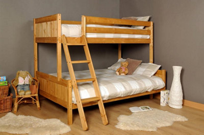 Comfy Living Enmore Triple Bunk Bed In Caramel from B&Q