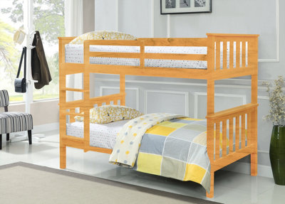 Comfy Living Wooden Bunk Bed Childrens Kids Pine from B&Q