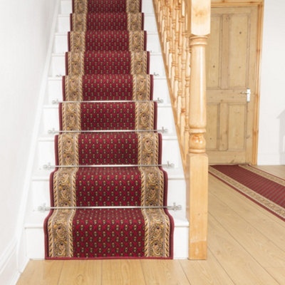 Acni Stair RunnerHardwearingNon-Slip & Durable Carpet For Stairs & StaircasesMultiple Lengths from B&Q