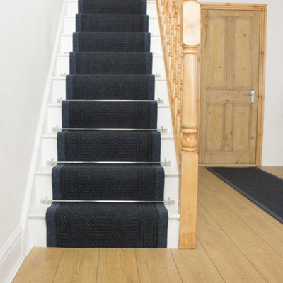 Aztec Blue Stair Runner Carpet Runner Rug from B&Q