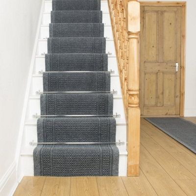 Aztec Stair RunnerHardwearingNon-Slip & Durable Carpet For Stairs & StaircasesMultiple Lengths from B&Q
