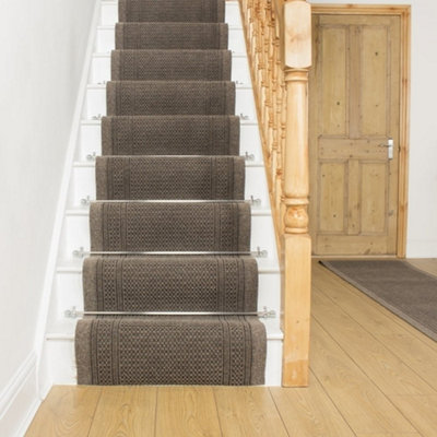 Aztec Stair RunnerHardwearingNon-Slip & Durable Carpet For Stairs & StaircasesMultiple Lengths from B&Q