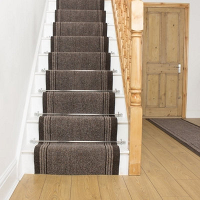 Inca Brown Stair Runner Carpet Runner Rug from B&Q
