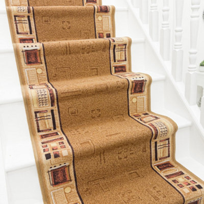 Jena Stair RunnerHardwearingNon-Slip & Durable Carpet For Stairs & StaircasesMultiple Lengths from B&Q