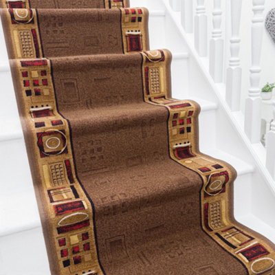 Jena Stair RunnerHardwearingNon-Slip & Durable Carpet For Stairs & StaircasesMultiple Lengths from B&Q