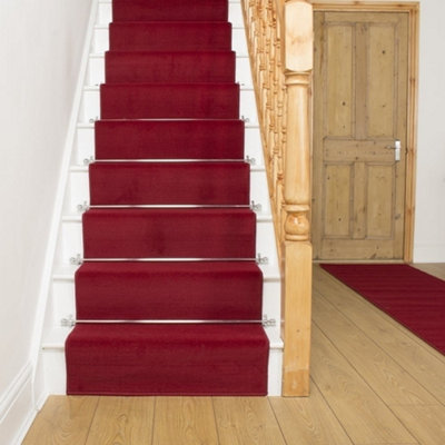 Plain Stair RunnerSoft & Durable Carpet Runner For Stairs & StaircasesMultiple Lengths from B&Q