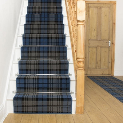 Tartan Stair RunnerSoft & Durable Carpet Runner For Stairs & StaircasesMultiple Lengths from B&Q