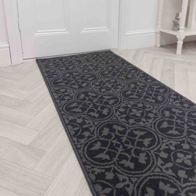 Mosaic Hallway Runner RugSoftComfortable & Durable Carpet For HallKitchen & Corridor from B&Q