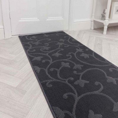 Vines Hallway Runner RugSoftComfortable & Durable Carpet For HallKitchen & Corridor from B&Q