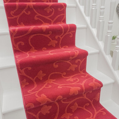 Vines Stair RunnerSoft & Durable Carpet Runner For Stairs & StaircasesMultiple Lengths from B&Q