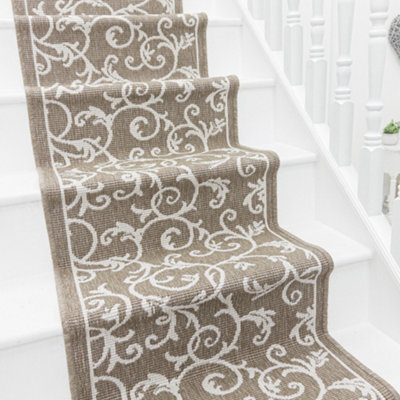 Ivy Stair RunnerReversibleDurable & Hardwearing Carpet For Stairs & StaircasesMultiple Lengths from B&Q